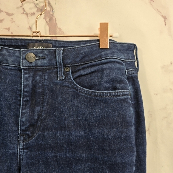 NYDJ Jeans Women 6 Denim Barbara Boot Cut Dark Wash High Rise Not Your Daughters - Picture 4 of 13